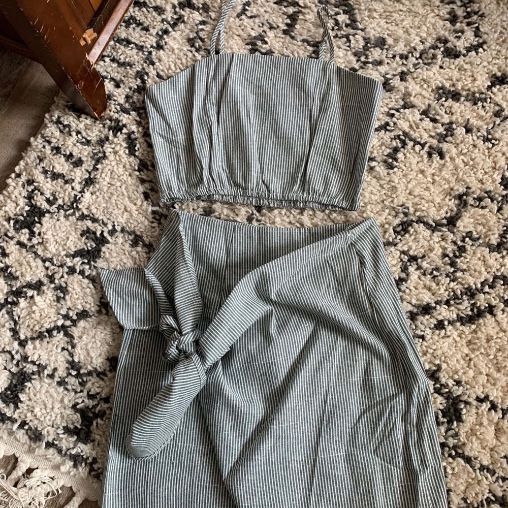 Adorable Two Piece Set- Olive Green. NEVER WORN